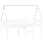 vidaXL Acoperiș Pat Copii, alb, 209x85,5x88 cm Lemn Mass Pin vidaXL Acoperiș Pat Copii, alb, 209x85,5x88 cm Lemn Mass Pin