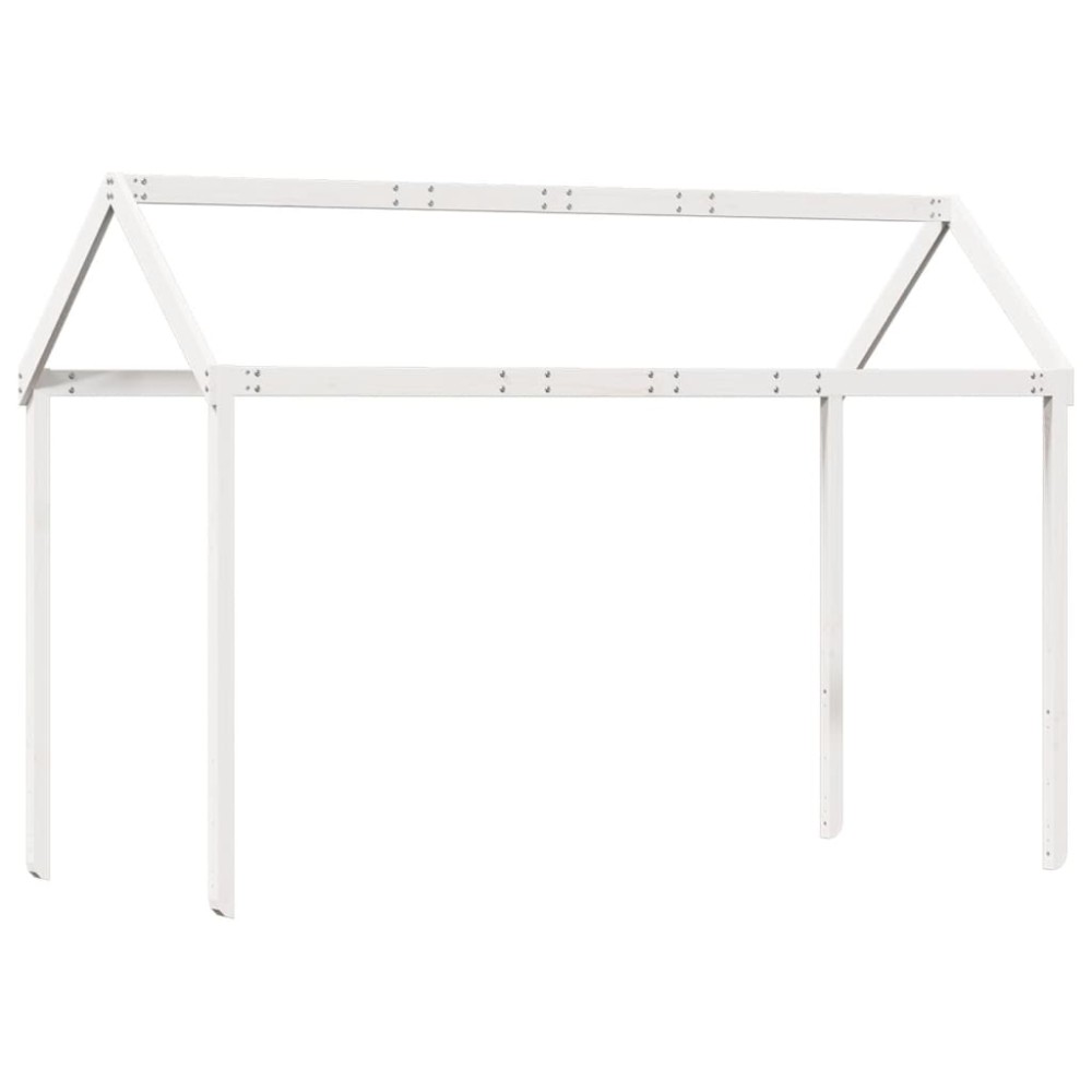 vidaXL Acoperiș Pat Copii, alb, 217x95,5x159 cm Lemn Mass Pin