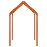 vidaXL Acoperiș Pat Copii, maro, 217x95,5x159 cm Lemn Mass Pin vidaXL Acoperiș Pat Copii, maro, 217x95,5x159 cm Lemn Mass Pin