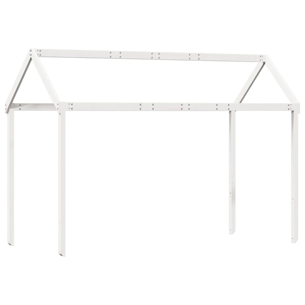 vidaXL Acoperiș Pat Copii, alb, 217x85,5x154 cm Lemn Mass Pin