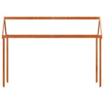 vidaXL Acoperiș pat de copii, maro, 217x85,5x154 cm, lemn masiv pin