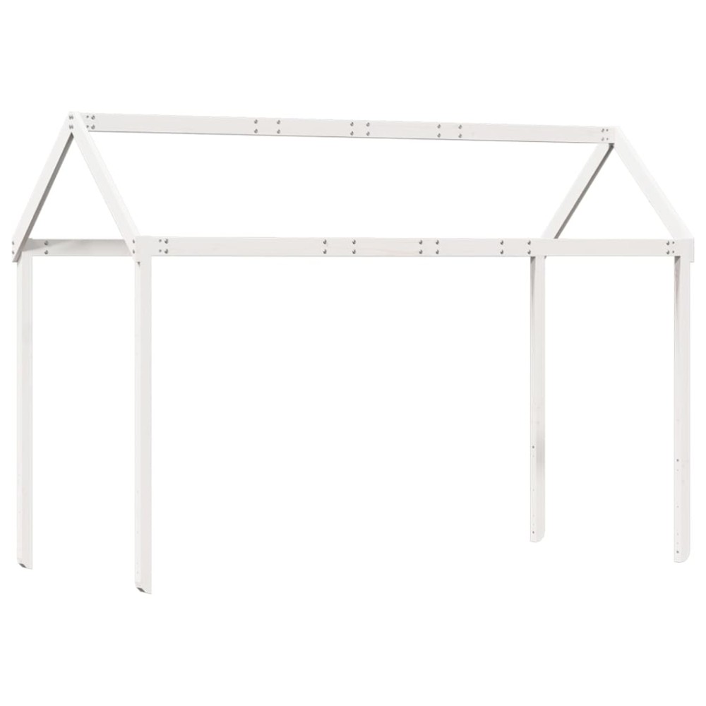 vidaXL Acoperiș Pat Copii, alb, 207x95,5x159 cm Lemn Mass Pin