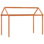 vidaXL Acoperiș pat de copii, maro, 207x95,5x159 cm, lemn masiv pin vidaXL Acoperiș pat de copii, maro, 207x95,5x159 cm, lemn masiv pin