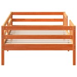 vidaXL Cadru de pat fără saltea maro ceruit 80x200 cm lemn masiv pin