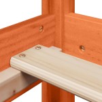 vidaXL Cadru de pat fără saltea maro ceruit 80x200 cm lemn masiv pin