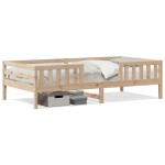 vidaXL Cadru de pat fără saltea, 75x190 cm, lemn masiv de pin
