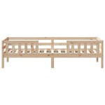 vidaXL Cadru de pat fără saltea, 75x190 cm, lemn masiv de pin
