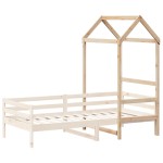 vidaXL Acoperiș Pat Copii 108x70x176,5 cm Lemn Mass Pin vidaXL Acoperiș Pat Copii 108x70x176,5 cm Lemn Mass Pin