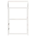 vidaXL Acoperiș pat de copii, alb, 108x70x176,5 cm, lemn masiv de pin