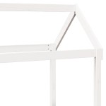 vidaXL Acoperiș pat de copii, alb, 108x70x176,5 cm, lemn masiv de pin