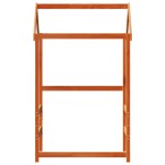 vidaXL Acoperiș Pat Copii, maro, 108x70x176,5 cm Lemn Mass Pin vidaXL Acoperiș Pat Copii, maro, 108x70x176,5 cm Lemn Mass Pin