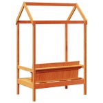 vidaXL Banchet cu acoperiș maro ceruit 117,5x70x176,5cm lemn masiv pin vidaXL Banchet cu acoperiș maro ceruit 117,5x70x176,5cm lemn masiv pin