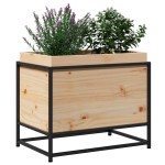 vidaXL Jardinieră de grădină, 60x40x50 cm, lemn masiv de pin vidaXL Jardinieră de grădină, 60x40x50 cm, lemn masiv de pin