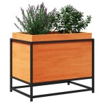 vidaXL Jardinieră grădină, maro ceruit, 60x40x50 cm, lemn masiv pin vidaXL Jardinieră grădină, maro ceruit, 60x40x50 cm, lemn masiv pin