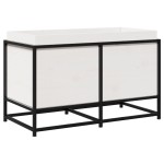 vidaXL Jardinieră de grădină, alb, 80x40x50 cm, lemn masiv de pin vidaXL Jardinieră de grădină, alb, 80x40x50 cm, lemn masiv de pin