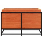 vidaXL Jardinieră de grădină, maro ceruit, 80x40x50 cm, lemn masiv pin vidaXL Jardinieră de grădină, maro ceruit, 80x40x50 cm, lemn masiv pin