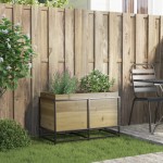 vidaXL Jardinieră de grădină, 80x40x50 cm, lemn de pin impregnat vidaXL Jardinieră de grădină, 80x40x50 cm, lemn de pin impregnat
