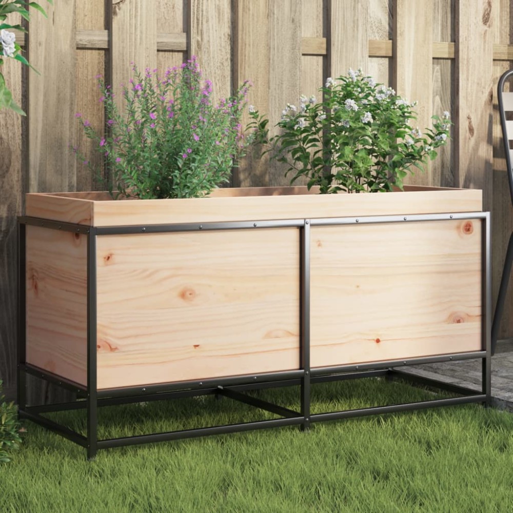 vidaXL Jardinieră de grădină, 100x40x50 cm, lemn masiv de pin