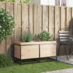 vidaXL Jardinieră de grădină, 100x40x50 cm, lemn masiv de pin