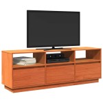 vidaXL Dulap TV, maro ceruit, 140x37x50 cm, lemn masiv de pin