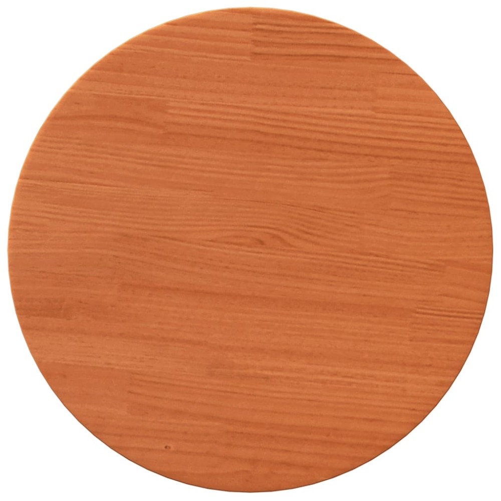 vidaXL Blat de masă rotund, maro ceruit, Ø40x2,5 cm, lemn masiv de pin