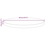 vidaXL Blat de masă rotund, maro ceruit, Ø40x2,5 cm, lemn masiv de pin vidaXL Blat de masă rotund, maro ceruit, Ø40x2,5 cm, lemn masiv de pin