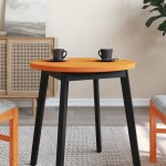 vidaXL Blat de masă rotund, maro ceruit, Ø60x2,5 cm, lemn masiv de pin