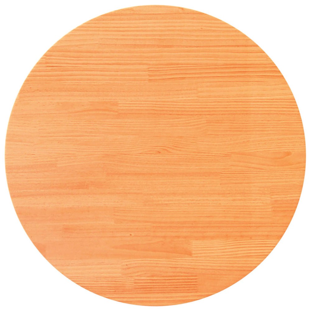 vidaXL Blat de masă rotund, maro ceruit, Ø90x2,5 cm, lemn masiv de pin