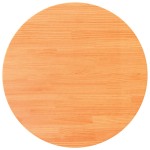 vidaXL Blat de masă rotund, maro ceruit, Ø90x2,5 cm, lemn masiv de pin