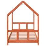 vidaXL Cadru pat de copii, maro ceruit, 90x190 cm, lemn masiv de pin