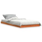 vidaXL Pat de zi, maro ceruit, 75x190 cm, lemn masiv de pin