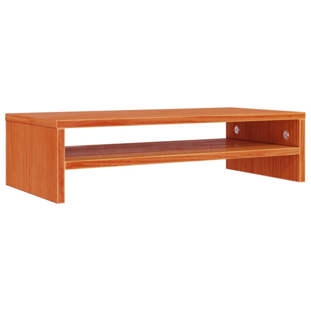 vidaXL Suport pentru monitor, maro miere, 50x24x13 cm, lemn masiv pin