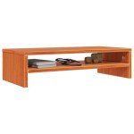 vidaXL Suport pentru monitor, maro miere, 50x24x13 cm, lemn masiv pin
