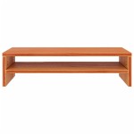 vidaXL Suport pentru monitor, maro miere, 50x24x13 cm, lemn masiv pin