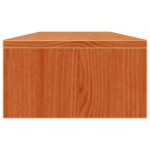 vidaXL Stand pentru monitor, maro ceruit, 100x24x13 cm, lemn masiv pin