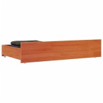 vidaXL Sertare pentru pat, 4 buc., maro ceruit, lemn masiv pin vidaXL Sertare pentru pat, 4 buc., maro ceruit, lemn masiv pin