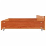 vidaXL Sertare pentru pat, 4 buc., maro ceruit, lemn masiv pin vidaXL Sertare pentru pat, 4 buc., maro ceruit, lemn masiv pin