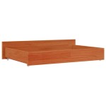 vidaXL Sertare pentru pat, 4 buc., maro ceruit, lemn masiv pin vidaXL Sertare pentru pat, 4 buc., maro ceruit, lemn masiv pin