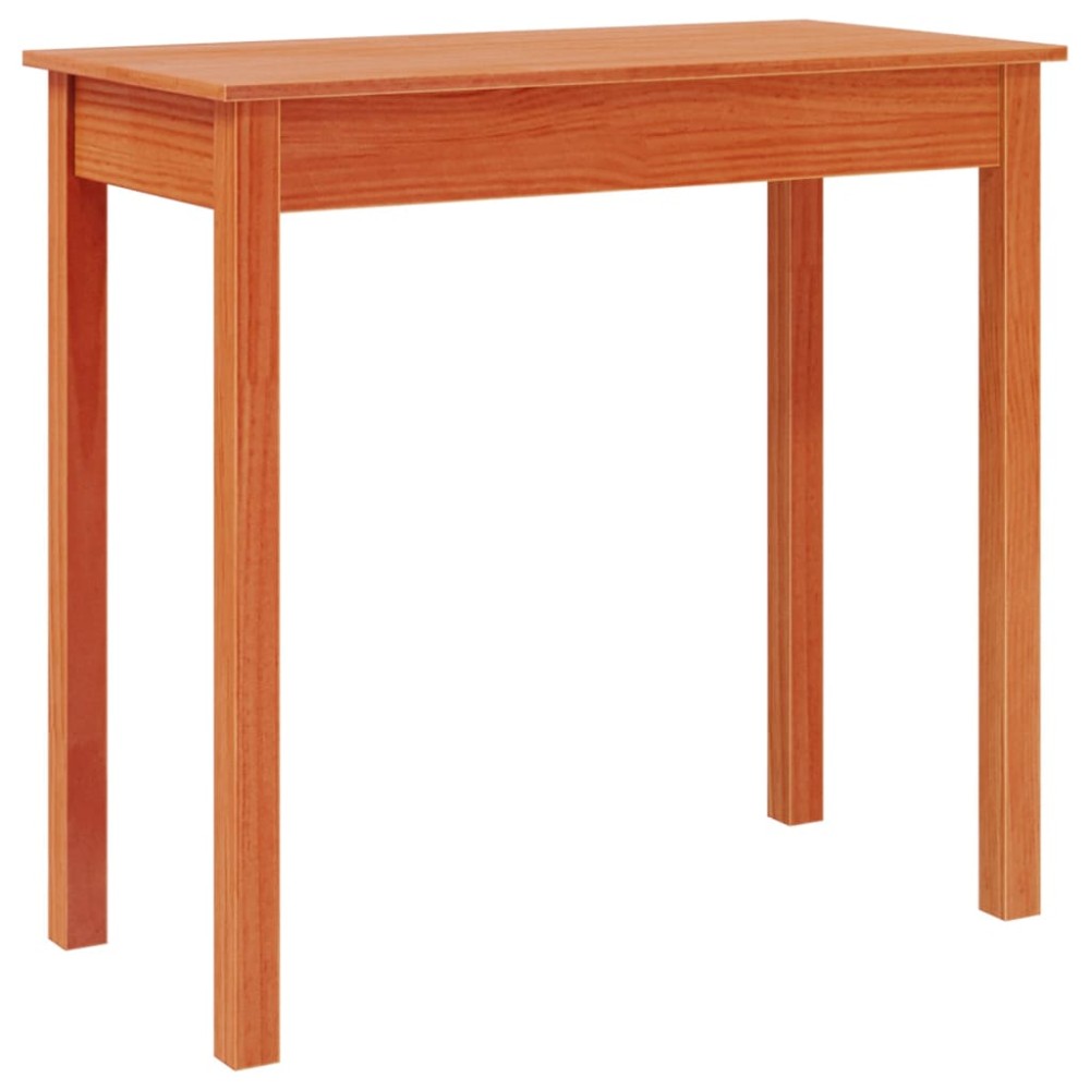 vidaXL Masă consolă, maro miere, 80x40x75 cm, lemn masiv de pin