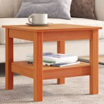 vidaXL Măsuță de cafea, maro ceruit, 45x45x40 cm, lemn masiv de pin vidaXL Măsuță de cafea, maro ceruit, 45x45x40 cm, lemn masiv de pin