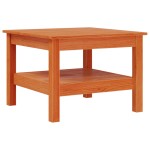 vidaXL Măsuță de cafea, maro ceruit, 55x55x40 cm, lemn masiv de pin vidaXL Măsuță de cafea, maro ceruit, 55x55x40 cm, lemn masiv de pin