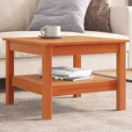 vidaXL Măsuță de cafea, maro ceruit, 55x55x40 cm, lemn masiv de pin vidaXL Măsuță de cafea, maro ceruit, 55x55x40 cm, lemn masiv de pin