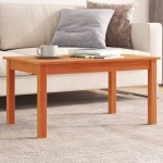 vidaXL Măsuță de cafea, maro ceruit, 80x50x40 cm, lemn masiv de pin vidaXL Măsuță de cafea, maro ceruit, 80x50x40 cm, lemn masiv de pin