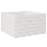 vidaXL Jardinieră de grădină, alb, 40x40x23 cm, lemn masiv de pin vidaXL Jardinieră de grădină, alb, 40x40x23 cm, lemn masiv de pin