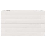vidaXL Jardinieră de grădină, alb, 40x40x23 cm, lemn masiv de pin vidaXL Jardinieră de grădină, alb, 40x40x23 cm, lemn masiv de pin