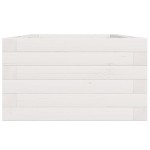 vidaXL Jardinieră de grădină, alb, 40x40x23 cm, lemn masiv de pin vidaXL Jardinieră de grădină, alb, 40x40x23 cm, lemn masiv de pin