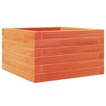 vidaXL Jardinieră de grădină, maro ceruit, 40x40x23 cm, lemn masiv pin vidaXL Jardinieră de grădină, maro ceruit, 40x40x23 cm, lemn masiv pin