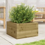 vidaXL Jardinieră de grădină, 40x40x23 cm, lemn de pin impregnat