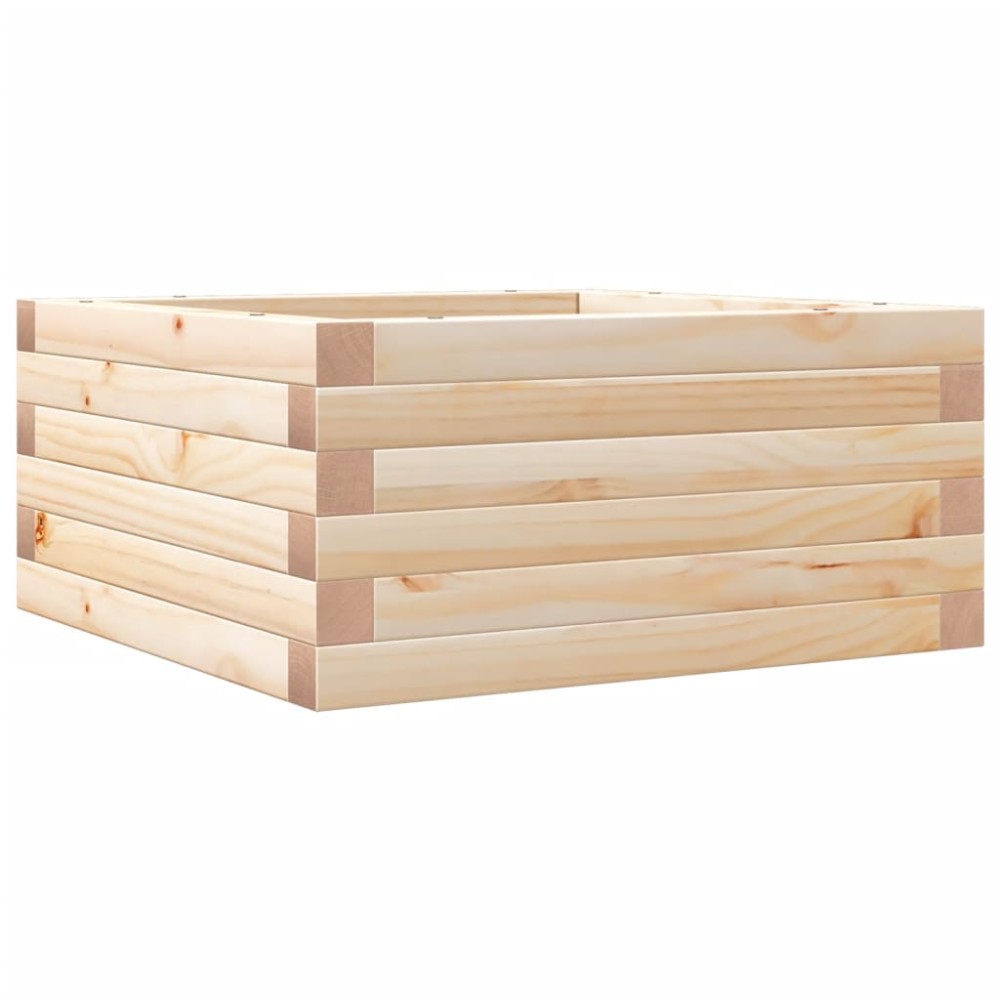 vidaXL Jardinieră de grădină, 50x50x23 cm, lemn masiv de pin