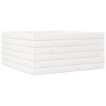 vidaXL Jardinieră de grădină, alb, 50x50x23 cm, lemn masiv de pin